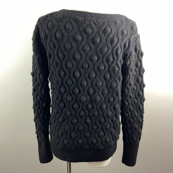 NWT SWEET ROMEO Black Crew‎ Neck Sweater (L) - Picture 5 of 7